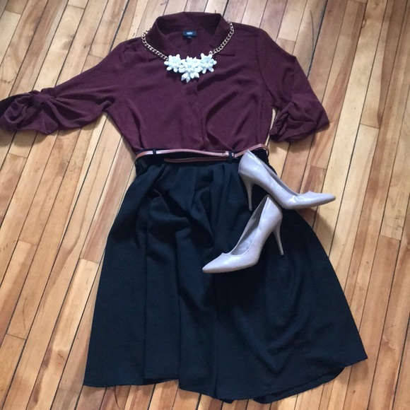 Mossimo Supply Co. Tops - Maroon button up shirt